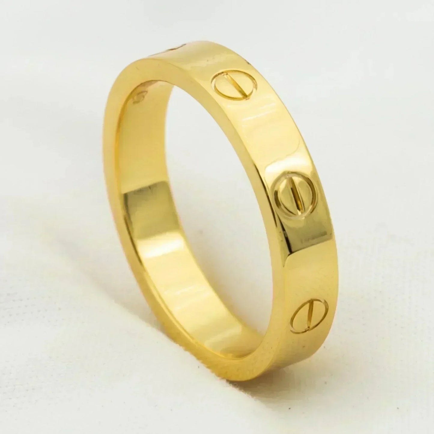 [Vintora]LOVE RING 4MM 1 DIAMOND GOLD