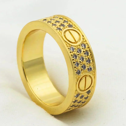 [Vintora]LOVE RING 5.5MM DIAMONDS PAVED