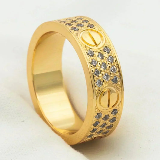 [Vintora]LOVE RING 5.5MM DIAMONDS PAVED