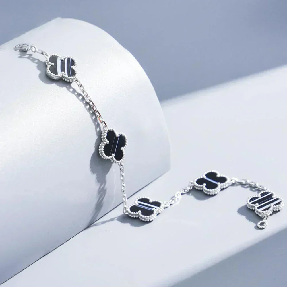 [Vintora] CLOVER 5 MOTIF PULSAR STONE BRACELET COLLECTION