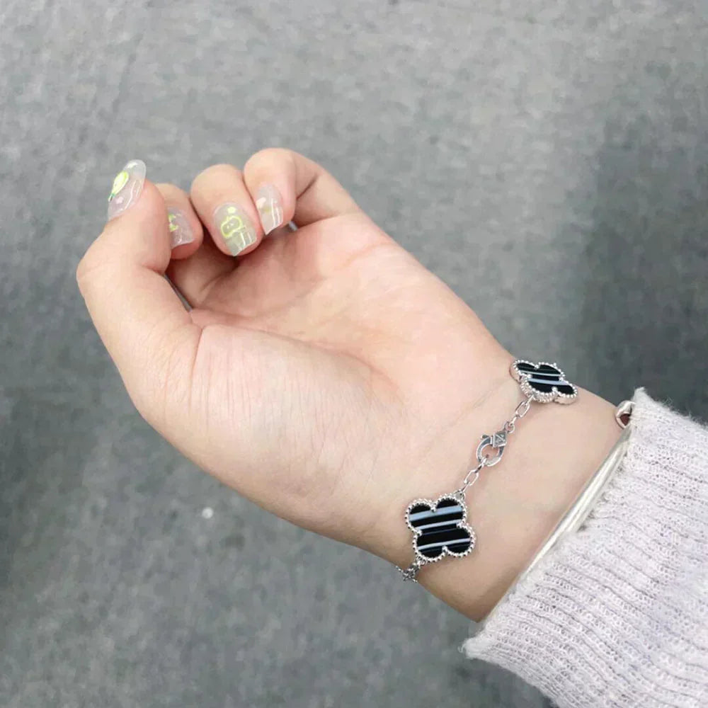 [Vintora] CLOVER 5 MOTIF PULSAR STONE BRACELET COLLECTION