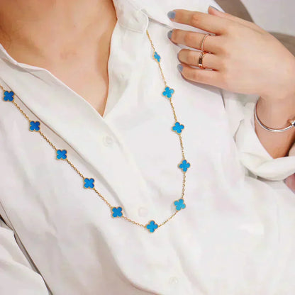 [Vintora]CLOVER 20 MOTIFS TURQUOISE GOLD