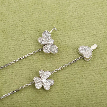 [Vintora]FRIVOLE SILVER 9 FLOWERS NECKLACE