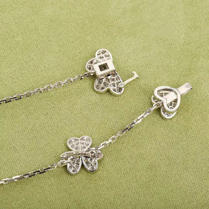 [Vintora]FRIVOLE SILVER 9 FLOWERS NECKLACE