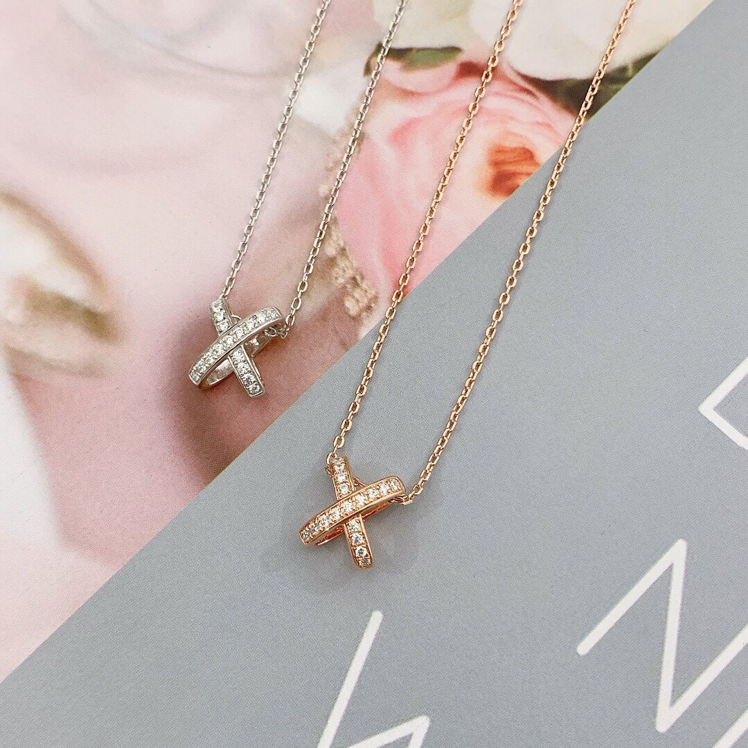 [Vintora]JEUX DE DIAMOND NECKLACE