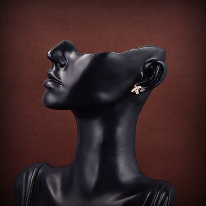 [Vintora]JEUX DE GOLD DIAMOND EARRINGS