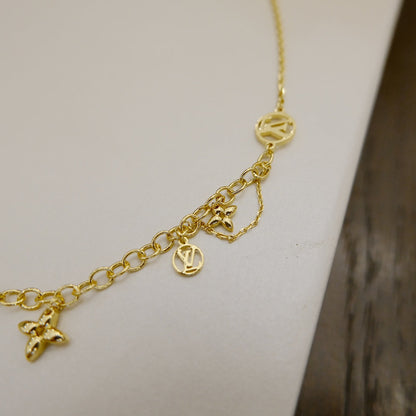 [Vintora]BLOOMING SUPPLE NECKLACE BRASS