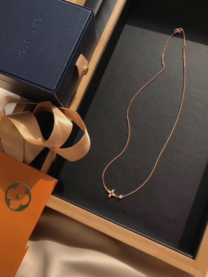 [Vintora]BLOSSOM PENDANT PINK GOLD AND DIAMOND