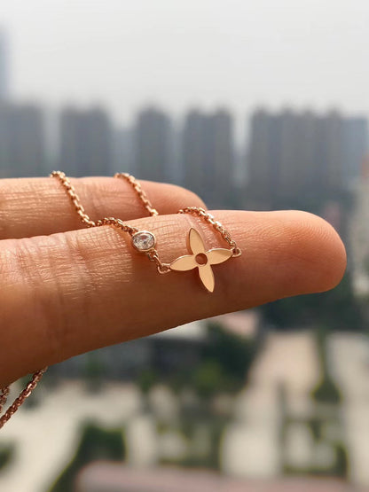 [Vintora]BLOSSOM PENDANT PINK GOLD AND DIAMOND