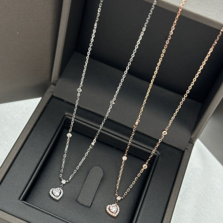[Vintora]JOY HEART DIAMOND NECKLACE