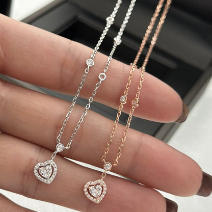 [Vintora]JOY HEART DIAMOND NECKLACE