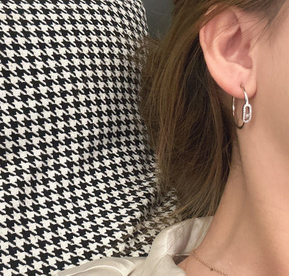 [Vintora]CREOLES MOVE UNO PM DIAMOND EARRINGS