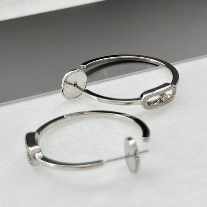 [Vintora]CREOLES MOVE UNO PM DIAMOND EARRINGS