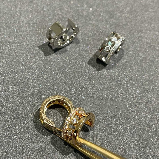 [Vintora]MOVE ROMANE EARRINGS DIAMOND