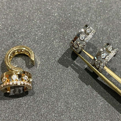 [Vintora]MOVE ROMANE EARRINGS DIAMOND