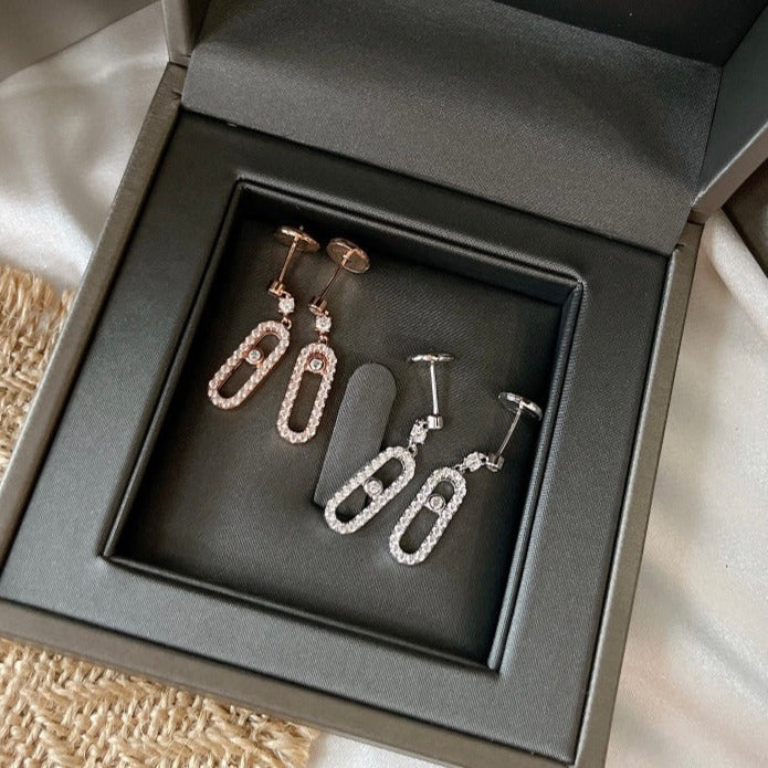 [Vintora]DORMEUSES MOVE UNO DIAMOND EARRINGS