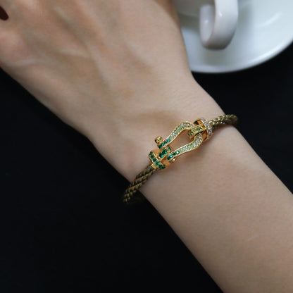 [Vintora]FORCE 10 GOLD GREEN DIAMOND PAVED