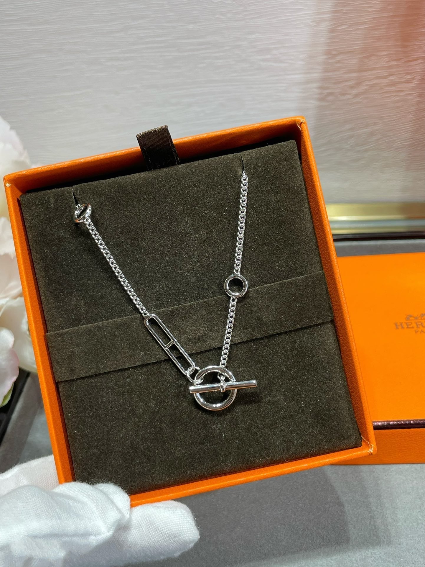 [Vintora]HM STERLING CHAINE D'ANCRE HEART