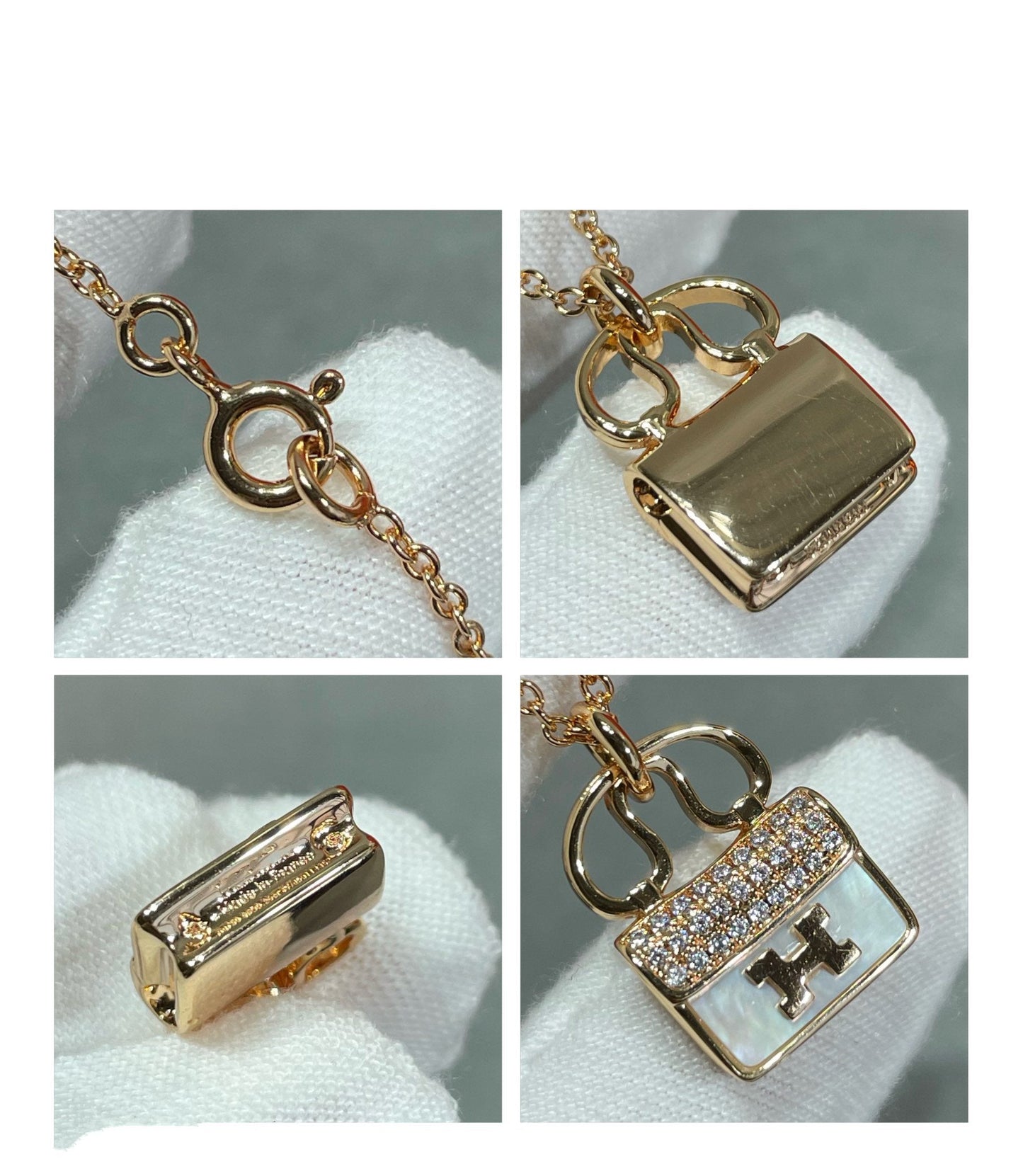 [Vintora]H CIRCE MOISSANITE PENDANT NECKLACE GOLD