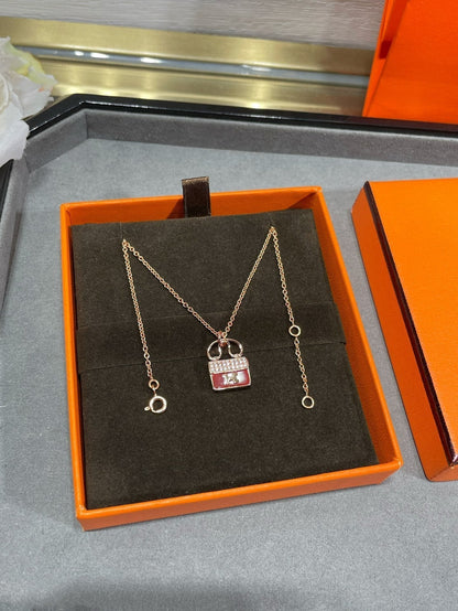[Vintora]H CIRCE MOISSANITE PENDANT NECKLACE GOLD