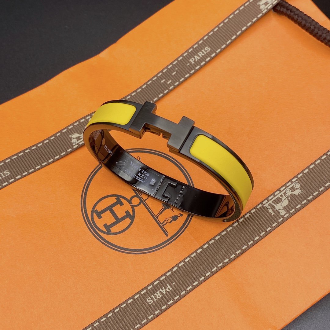 [Vintora]CLIC HM SO BLACK YELLOW BRACELET