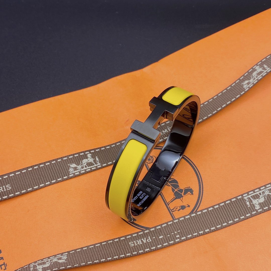 [Vintora]CLIC HM SO BLACK YELLOW BRACELET