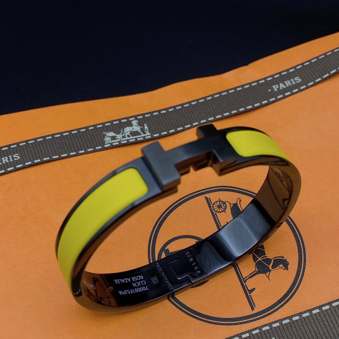 [Vintora]CLIC HM SO BLACK YELLOW BRACELET