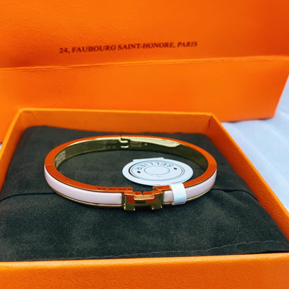 [Vintora]CLASSIC HM CLIC  PINK 8MM ENAMEL BRACELET