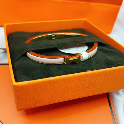 [Vintora]CLASSIC HM CLIC  PINK 8MM ENAMEL BRACELET