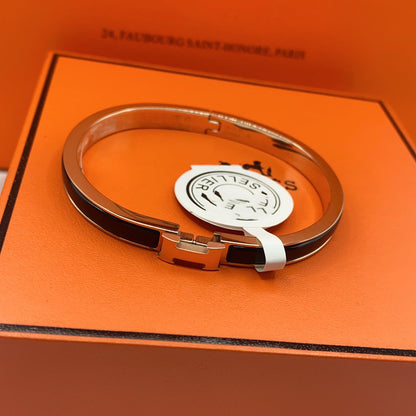 [Vintora]CLASSIC HM CLIC BLACK 8MM ENAMEL BRACELET