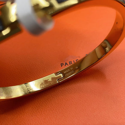 [Vintora]CLASSIC HM CLIC BLACK 8MM ENAMEL BRACELET