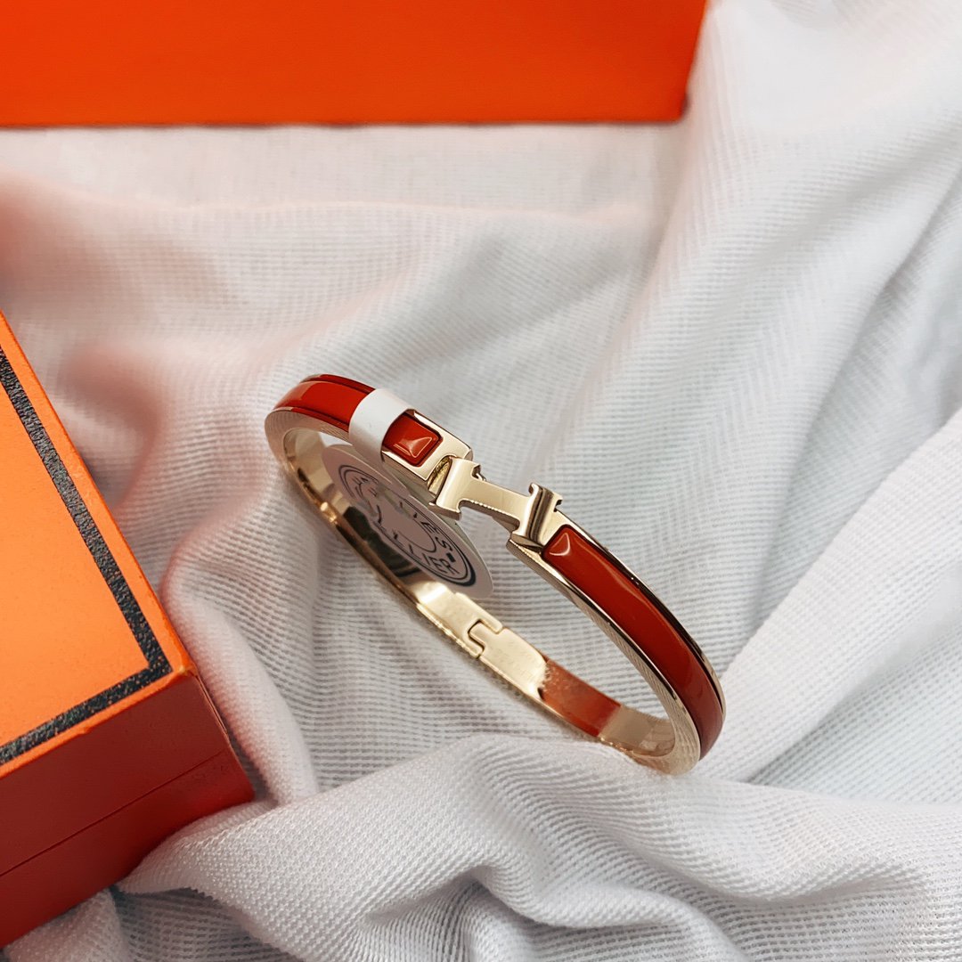 [Vintora]CLASSIC HM CLIC RED 8MM ENAMEL BRACELET