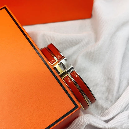 [Vintora]CLASSIC HM CLIC RED 8MM ENAMEL BRACELET