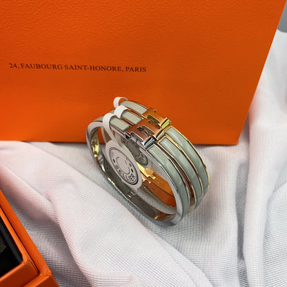 [Vintora]CLASSIC HM CLIC GREEN 8MM ENAMEL BRACELET
