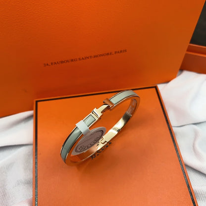 [Vintora]CLASSIC HM CLIC GREEN 8MM ENAMEL BRACELET