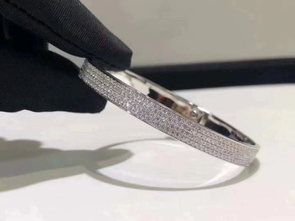 [Vintora]HM KELLY BRACELET IN SILVER AND FULL PAVE DIAMOND