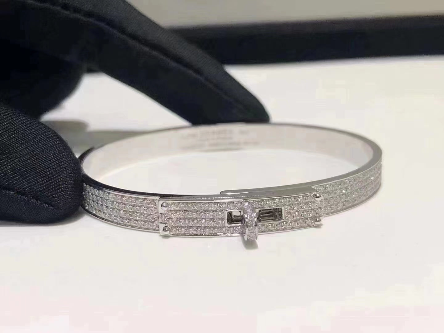 [Vintora]HM KELLY BRACELET IN SILVER AND FULL PAVE DIAMOND
