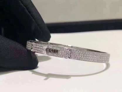 [Vintora]HM KELLY BRACELET IN SILVER AND FULL PAVE DIAMOND