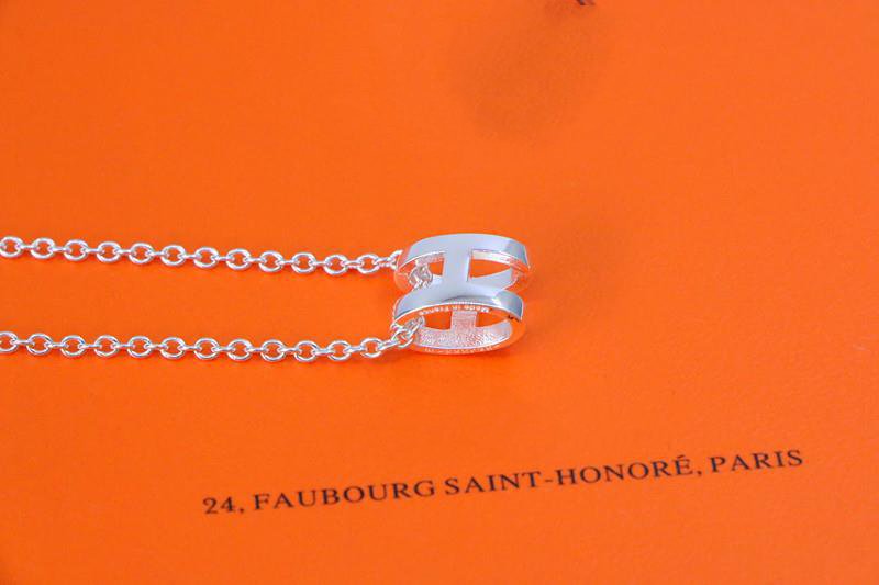 [Vintora]HM NECKLACE H LETTER OVAL SERIES