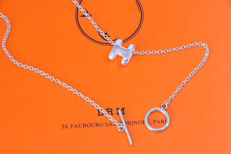 [Vintora]HM NECKLACE H LETTER OVAL SERIES
