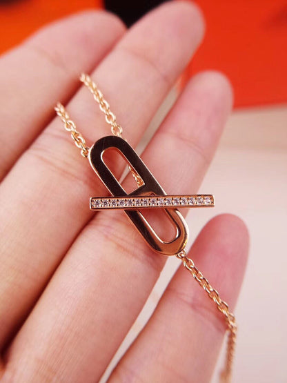 [Vintora]HM FIRE PIG NOSE NECKLACE TRENDY STREET