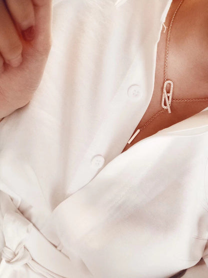[Vintora]HM FIRE PIG NOSE NECKLACE TRENDY STREET