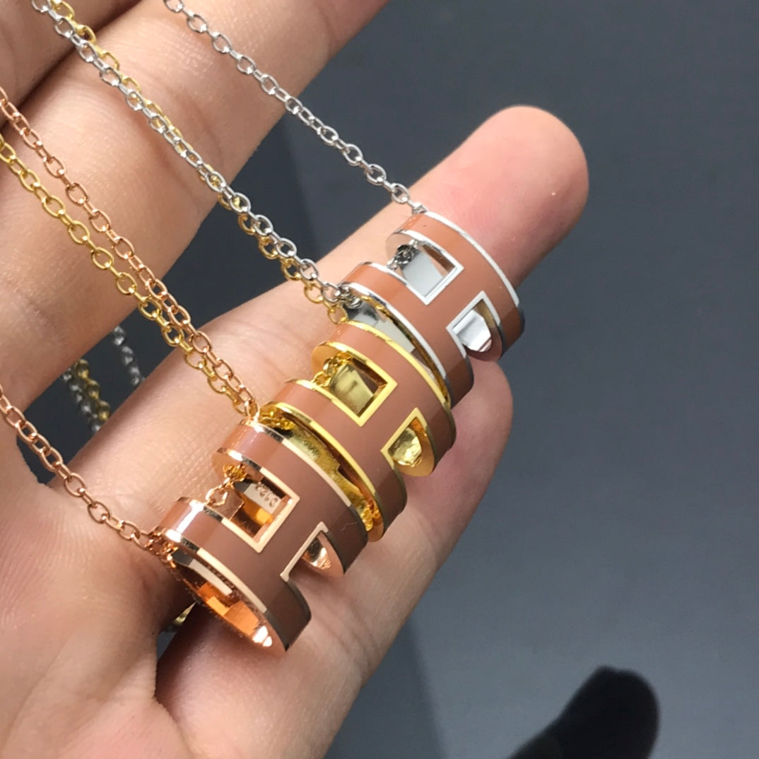 [Vintora]H NECKLACE BROWN