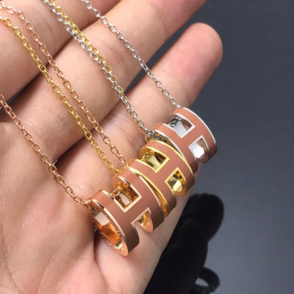 [Vintora]H NECKLACE BROWN
