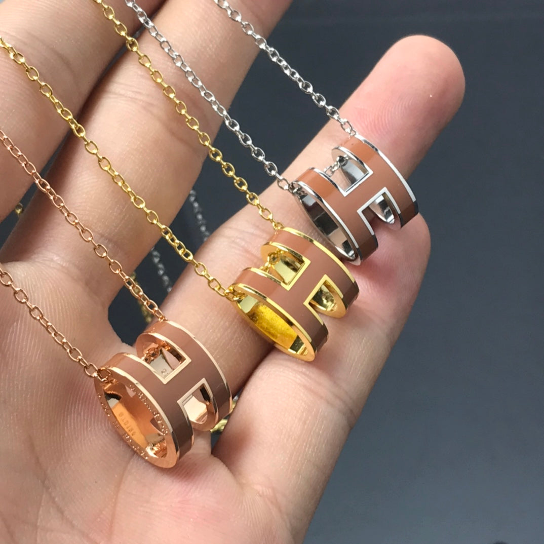 [Vintora]H NECKLACE BROWN