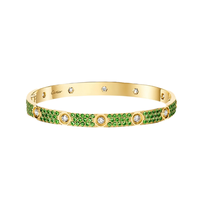 [Vintora]2026 PAVE GEMSTONE LOVE BRACELET 6.1MM 10 DIAMONDS