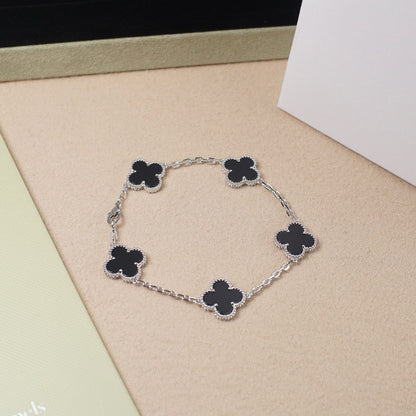 [Vintora] CLOVER 5 MOTIF ONYXS BRACELET COLLECTION