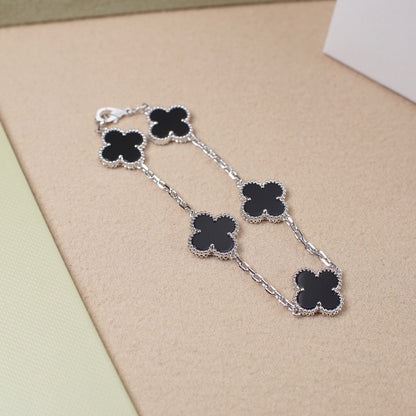 [Vintora] CLOVER 5 MOTIF ONYXS BRACELET COLLECTION