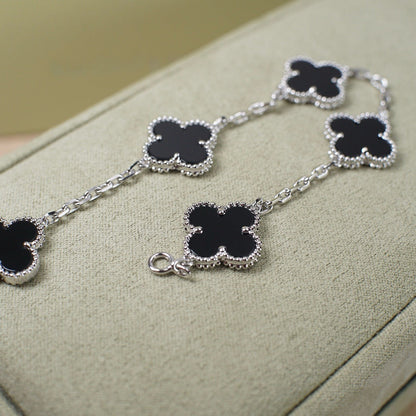 [Vintora] CLOVER 5 MOTIF ONYXS BRACELET COLLECTION
