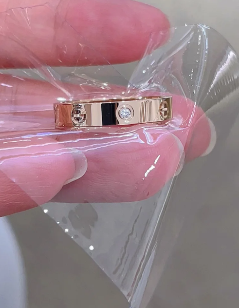 [Vintora]LOVE RING 4MM 1 DIAMOND